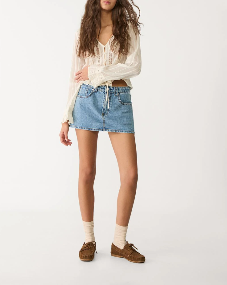 Denim Skort