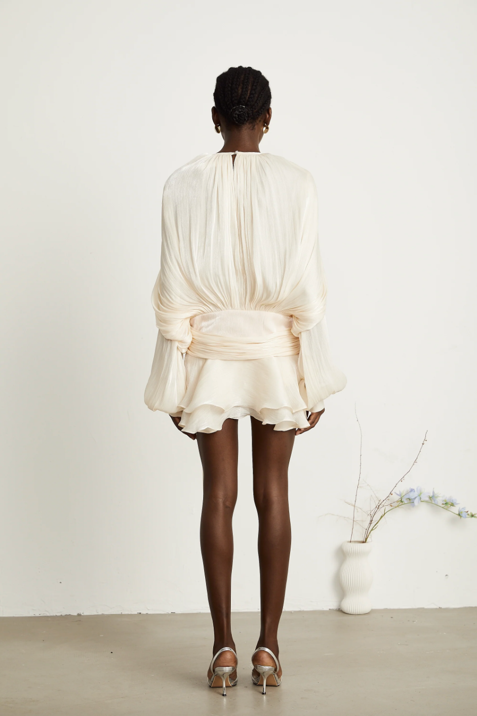 Eugénie Fully Pleated Ruffled Mini Dress