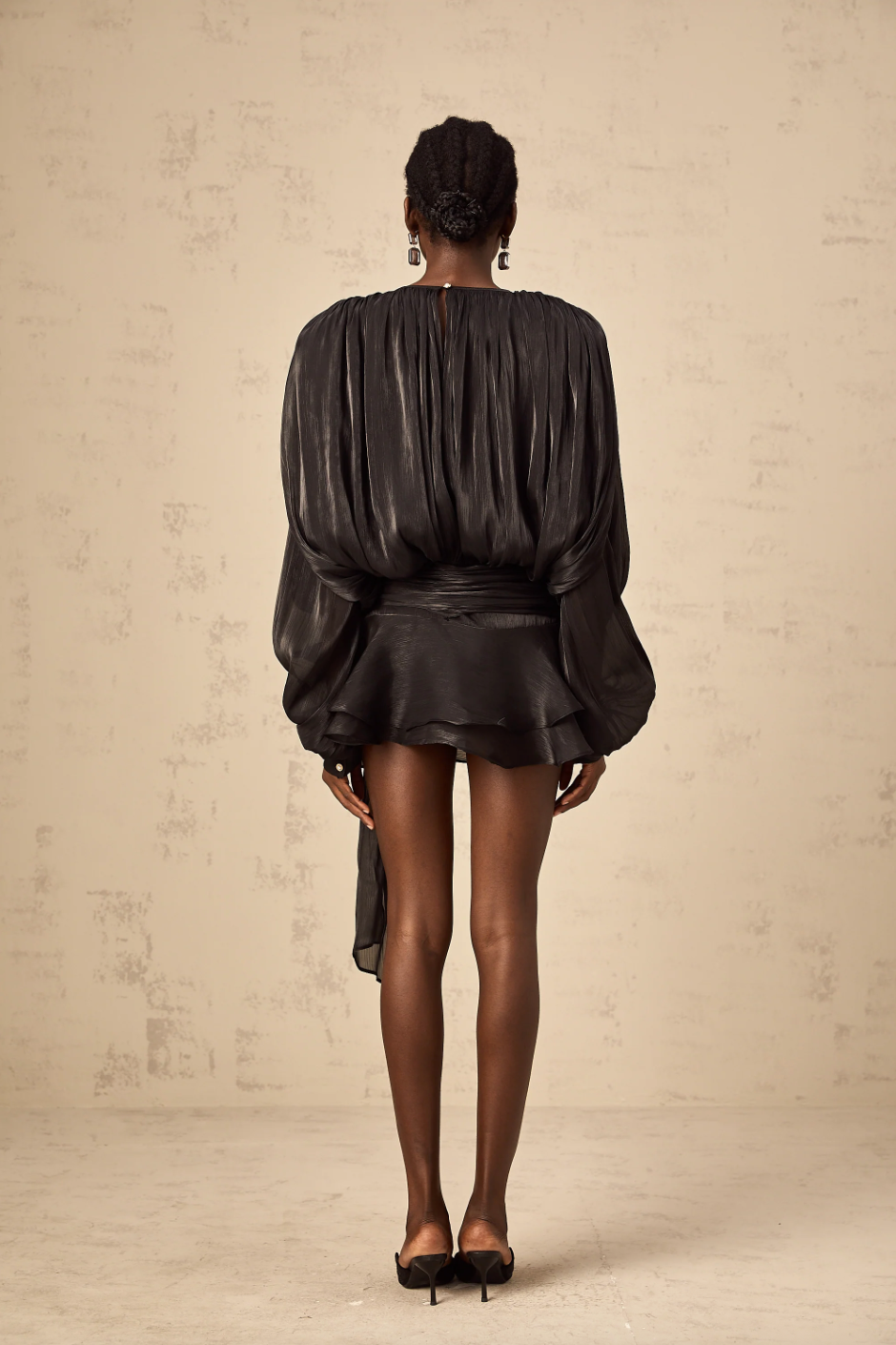 Eugénie Fully Pleated Ruffled Mini Dress
