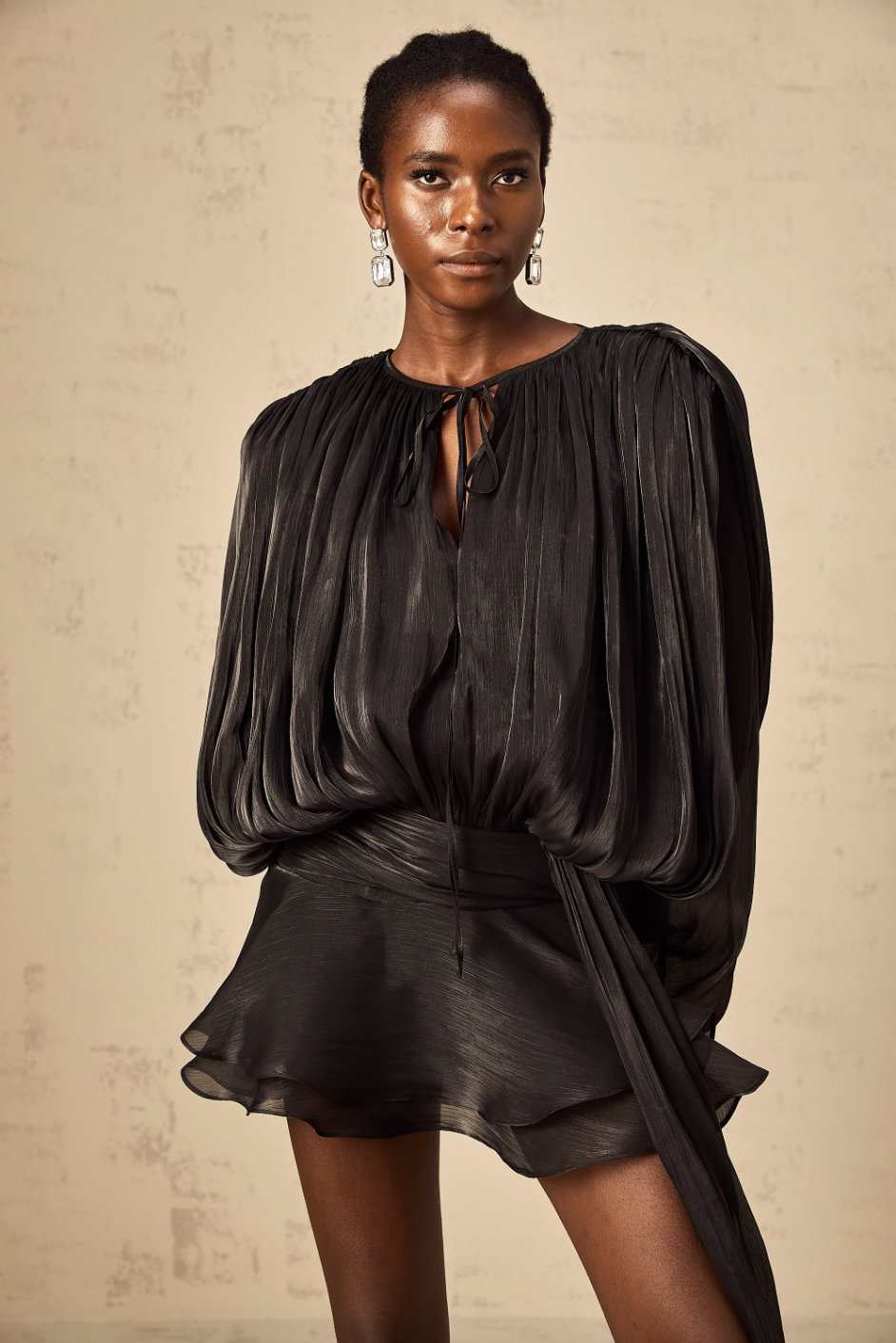 Eugénie Fully Pleated Ruffled Mini Dress