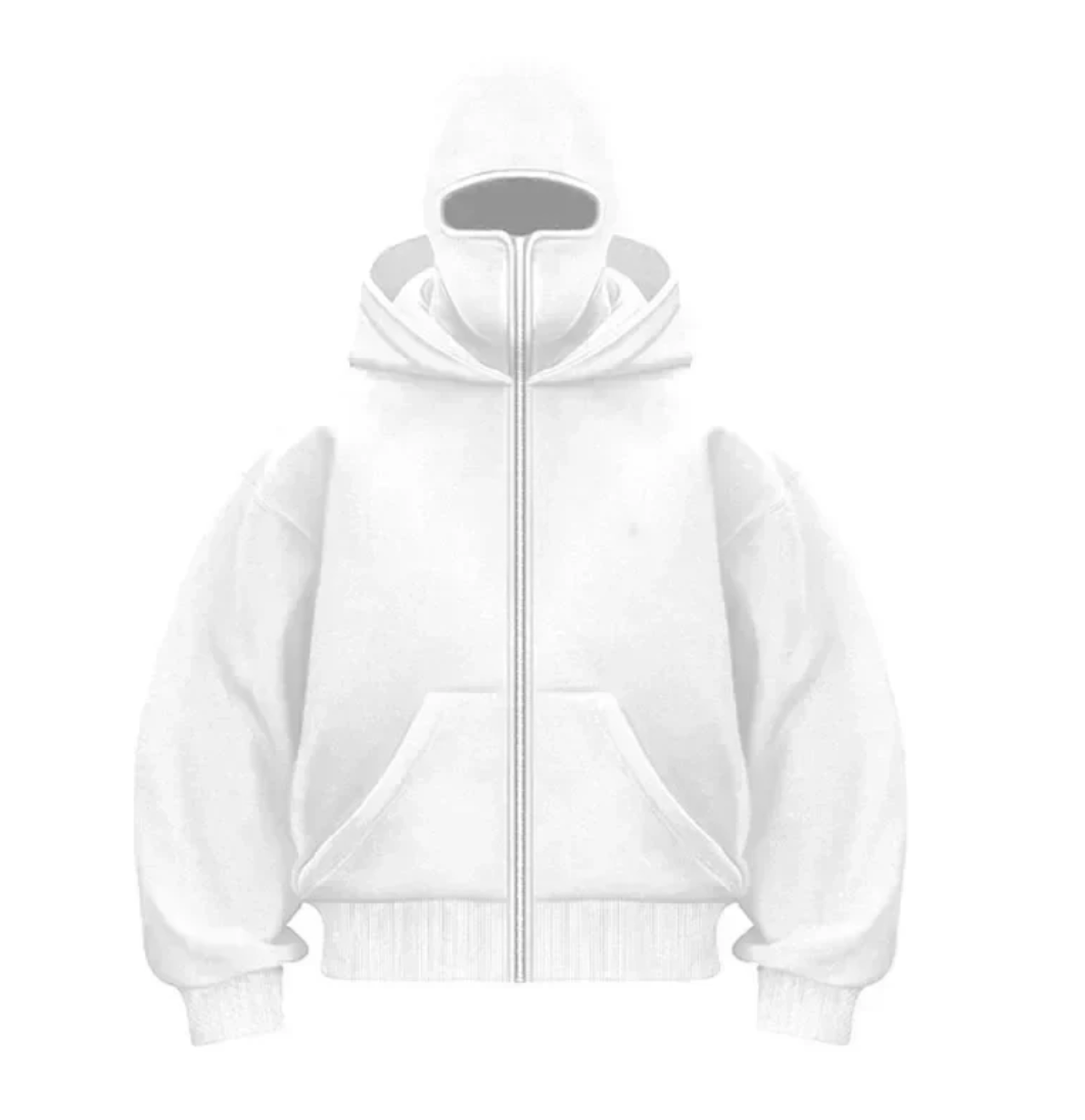 Masked Zipped Hoodie