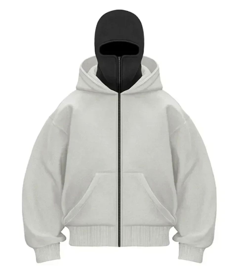 Masked Zipped Hoodie