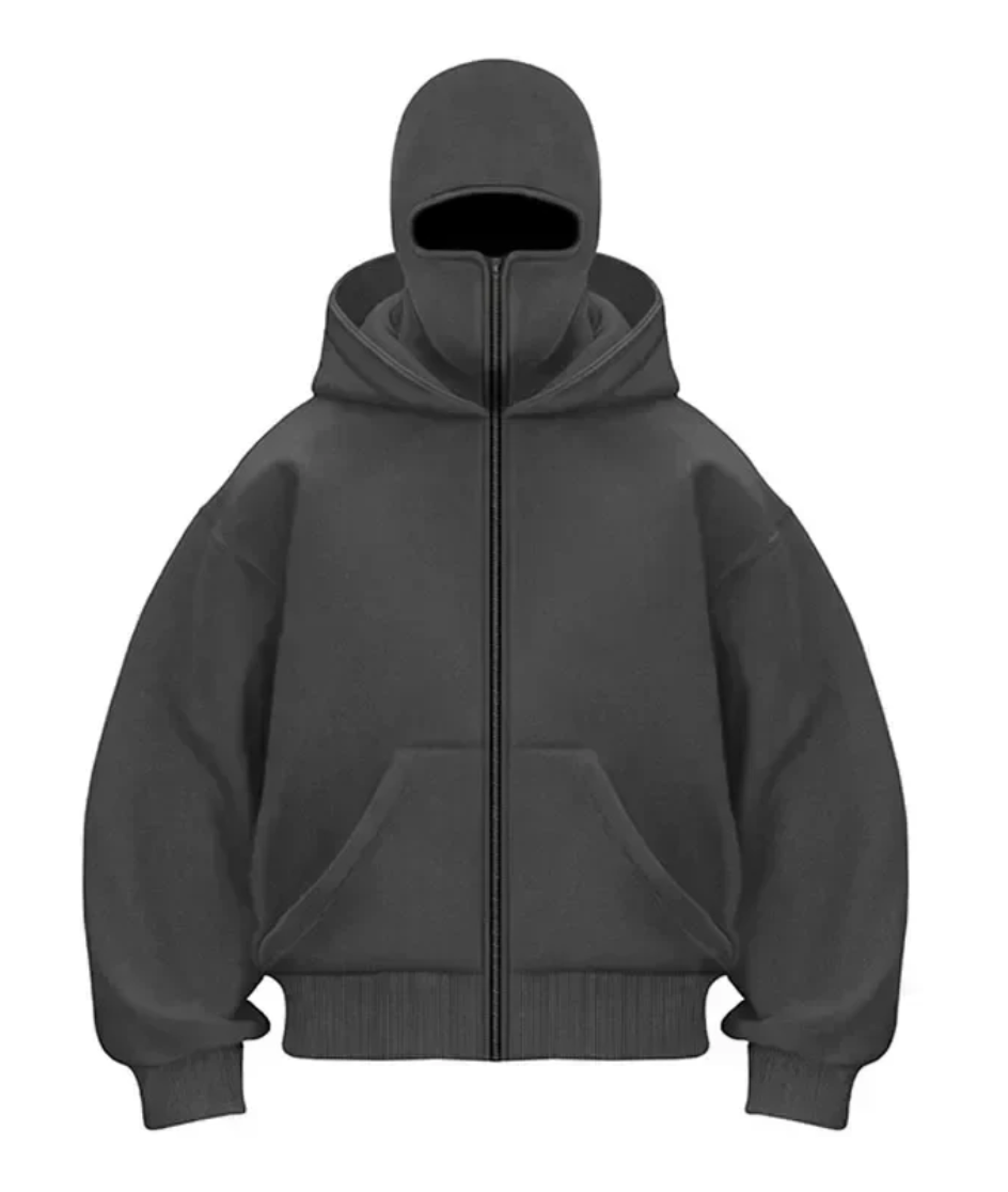 Masked Zipped Hoodie