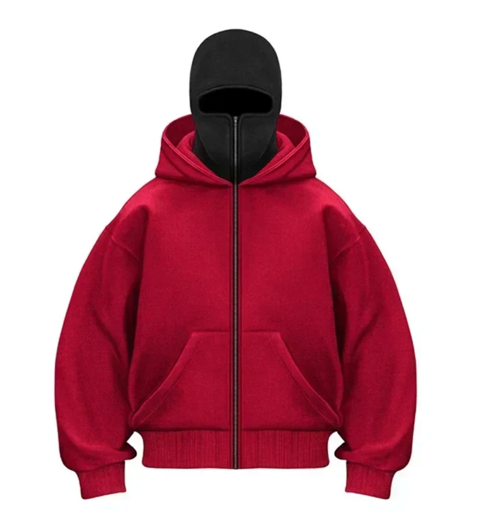 Masked Zipped Hoodie