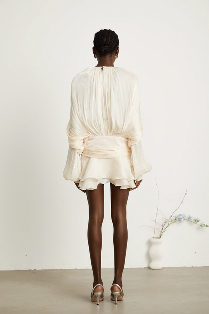 Eugénie Fully Pleated Ruffled Mini Dress