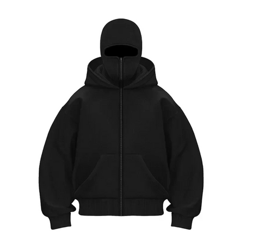 Masked Zipped Hoodie